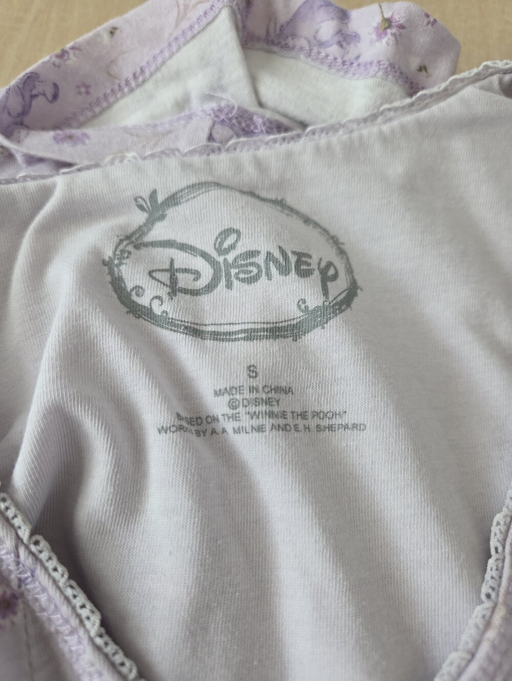 DISNEY Purple Long Sleeve EEYORE Nightgown Ladies - Picture 6 of 8
